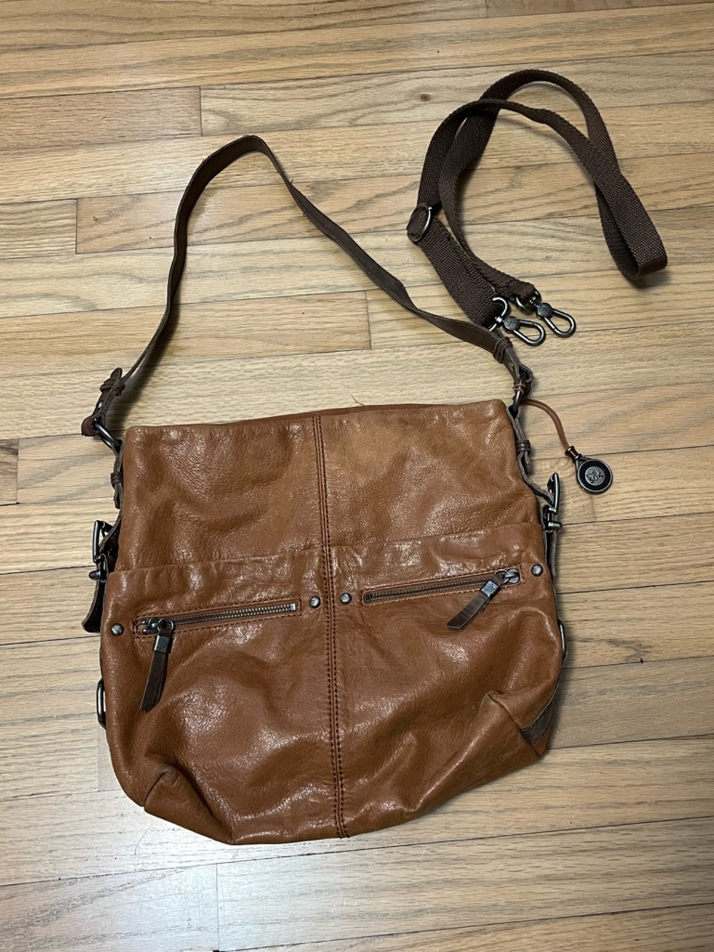The Sak tan leather shoulder bag